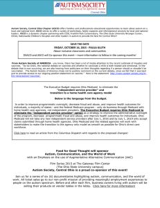 ASCO 2015 Winter Newsletter - Autism Society of Central Ohio