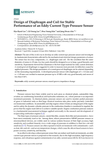 Design of Diaphragm and Coil for Stable Performance of an Eddy