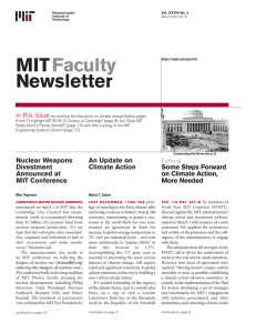 MIT Faculty Newsletter, Vol. XXVIII No. 4, March/April 2016