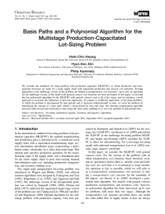 Basis Paths and a Polynomial Algorithm for the Multi
