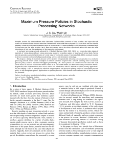 Maximum Pressure Policies in Stochastic Processing Networks