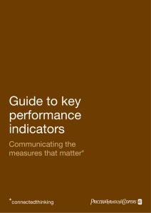 Guide to key performance indicators