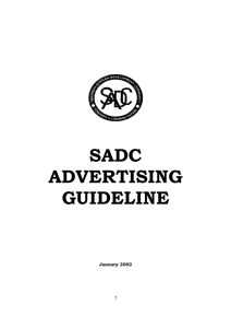 Guideline on Advertising