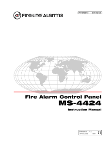 MS-4424 Fire Alarm Control Panel - Fire