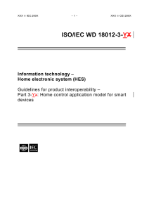 ISO/IEC WD 18012-3-YX Information technology
