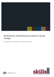 RII Resources and Infrastructure Industry Training Package