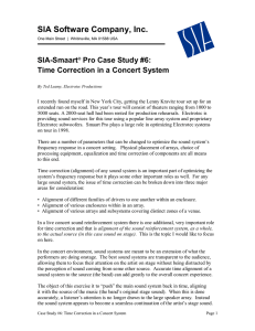 SIA-Smaart® Pro Case Study #6