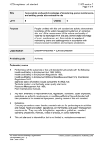 NZQA registered unit standard 21153 version 3 Page 1 of 4 Title