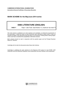 June 2014 Mark scheme 11 - Cambridge International Examinations