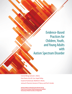 Evidence-Based Practices for Children, Youth, and