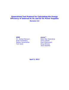 Generalized Test Protocol for Calculating the