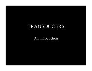 Transducers Handout
