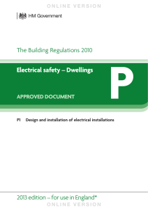 Electrical safety – Dwellings