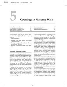 5 Openings in Masonry Walls
