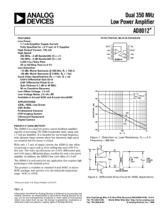 AD8012 Data Sheet