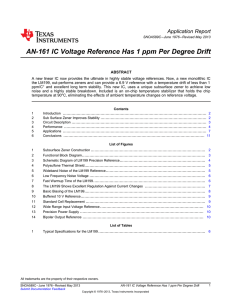 AN-161 IC Voltage Reference has 1 ppm per