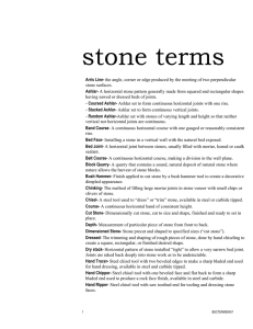 stone terms