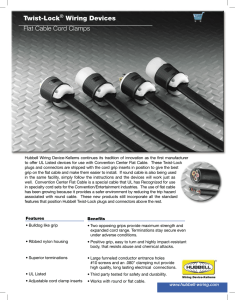 Twist-Lock® Wiring Devices Flat Cable Cord Clamps