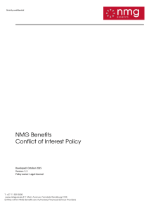 Conflict of Interest Policy