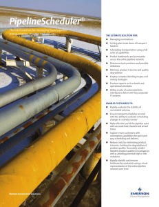 PipelineScheduler® - Emerson Process Management