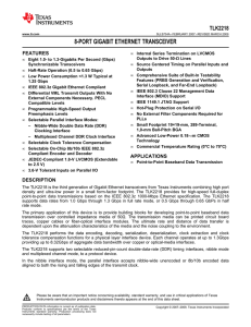 8-Port Gigabit Ethernet Transceiver (Rev. A)