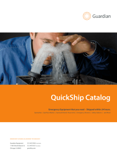 QuickShip Catalog - Guardian Equipment