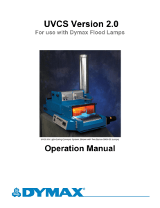Dymax UVCS Light-Curing Conveyor Manual