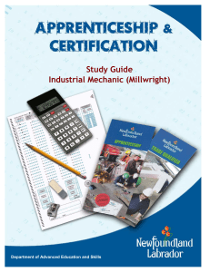 (Millwright )Study Guide Industrial Mechanic (Millwright)