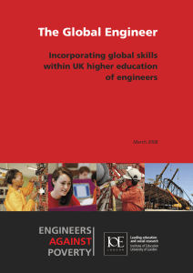 The Global Engineer - Incorporating Global Skills