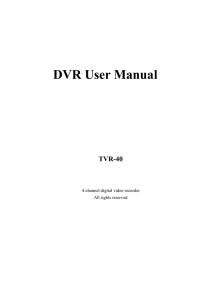 DVR User Manual