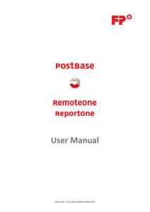 RemoteOne Operators Manual