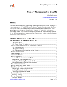 Memory Management in Mac OS