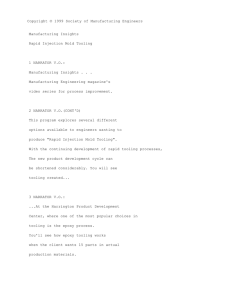 Rapid Injection Mold Tooling