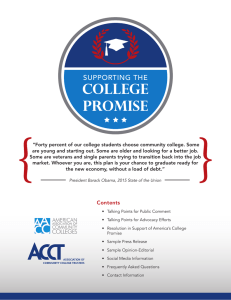 COLLEGE PROMiSE - Association of Community College Trustees