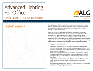 Advanced Lighting For Office - Advanced Lighting Guidelines