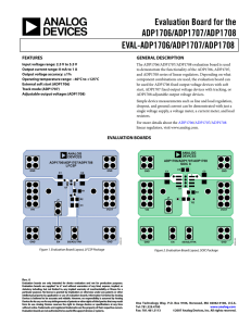 EVAL-ADP1706/ADP1707/ADP1708 Evaluation Board for the