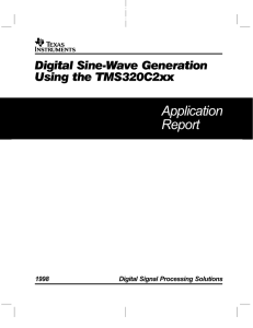 Digital Sine-Wave Generation Using the