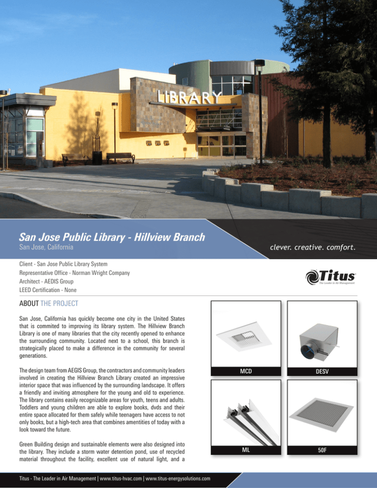 San Jose Public Library Hillview Branch