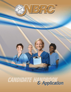 Candidate handbook