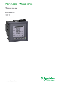 PowerLogic PM5500 series user manual