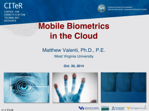 Mobile Biometrics in the Cloud