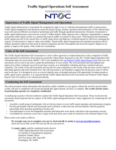 Traffic Signal Operations Self Assessment