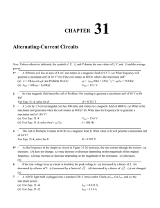 CHAPTER 31 Alternating-Current Circuits