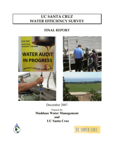 uc santa cruz water efficiency survey