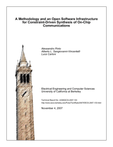 A Methodology and an Open Software Infrastructure for Constraint