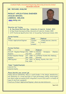 MR. RICHARD ANSLOW PRODUCT APPLICATIONS ENGINEER