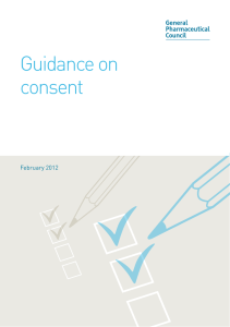 Guidance on consent - General Pharmaceutical Council