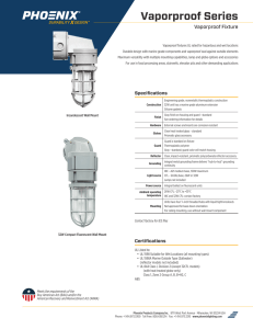 Vaporproof Series - Phoenix Lighting