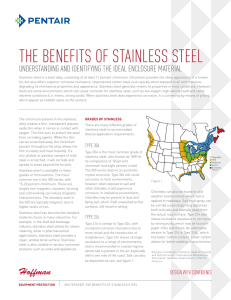 White Paper: The Benefits of Stainless Steel