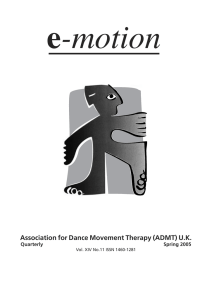 Association for Dance Movement Psychotherapy UK